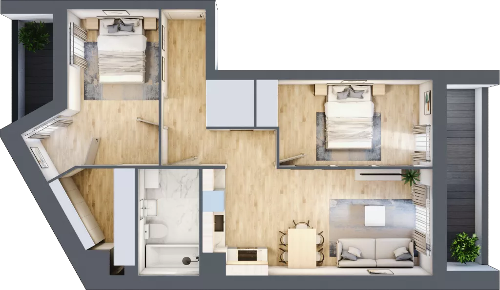 3 pokoje, mieszkanie 64,50 m², piętro 4, oferta nr V/128, Miasteczko Nova Sfera 5, Warszawa, Białołęka, Żerań, ul. Marywilska 5