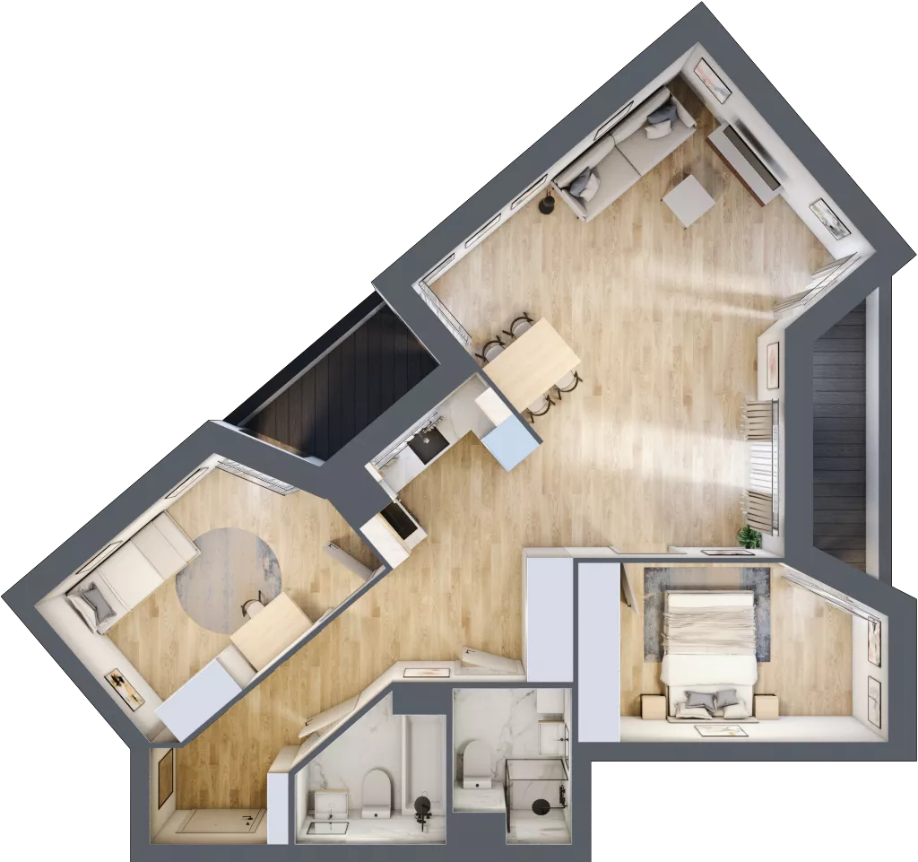3 pokoje, mieszkanie 74,25 m², piętro 7, oferta nr V/142, Miasteczko Nova Sfera 5, Warszawa, Białołęka, Żerań, ul. Marywilska 5