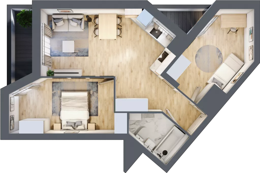 3 pokoje, mieszkanie 54,91 m², piętro 6, oferta nr V/135, Miasteczko Nova Sfera 5, Warszawa, Białołęka, Żerań, ul. Marywilska 5