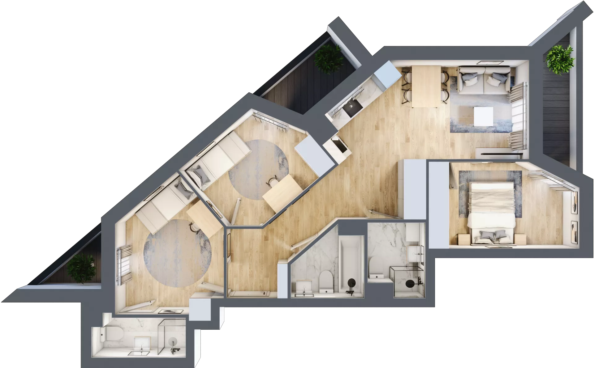 4 pokoje, mieszkanie 69,52 m², piętro 1, oferta nr V/107, Miasteczko Nova Sfera 5, Warszawa, Białołęka, Żerań, ul. Marywilska 5
