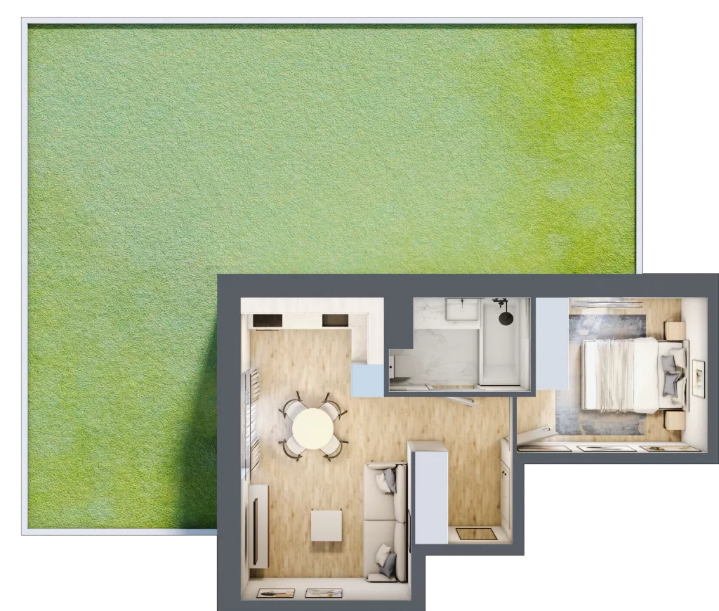 2 pokoje, mieszkanie 34,77 m², parter, oferta nr III/2, Neo Nova Ochota 3, Warszawa, Włochy, Raków, ul. Wojciecha Opackiego 4A
