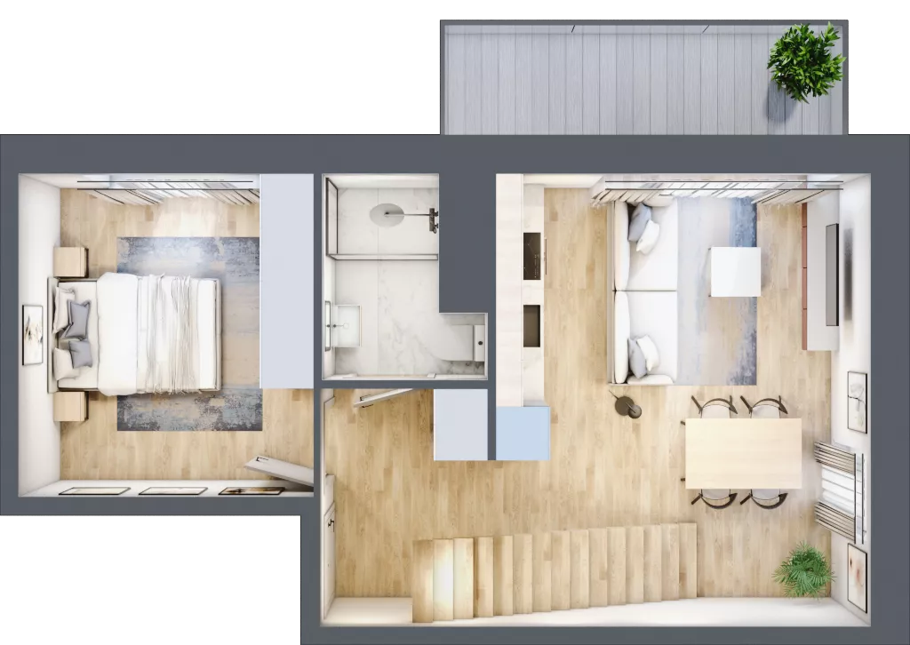 4 pokoje, mieszkanie 82,64 m², piętro 2, oferta nr III/27, Neo Nova Ochota 3, Warszawa, Włochy, Raków, ul. Wojciecha Opackiego 4A
