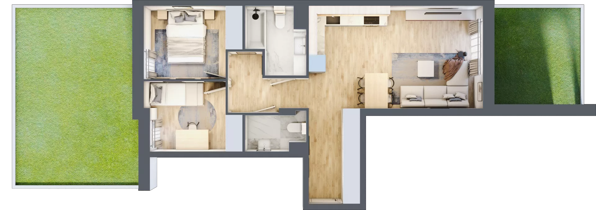 3 pokoje, mieszkanie 56,92 m², parter, oferta nr VIII/7, Nova Viva Garden 8, Warszawa, Białołęka, Brzeziny, ul. Włodkowica 11D