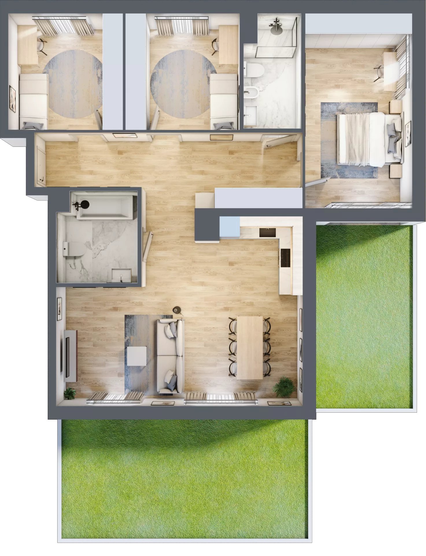 4 pokoje, mieszkanie 104,50 m², parter, oferta nr VII/1, Metro Art 7, Warszawa, Praga Południe, Kamionek, ul. Chodakowska 36