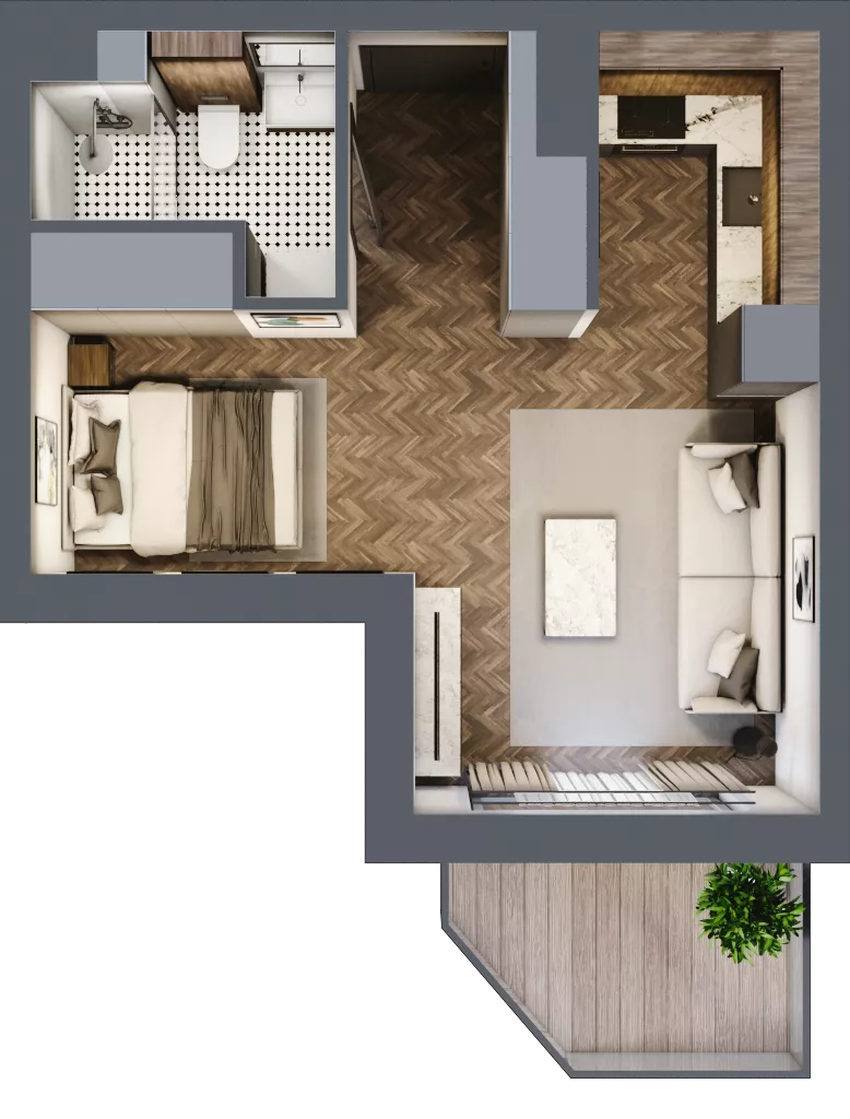 1 pokój, mieszkanie 29,67 m², piętro 3, oferta nr A215, Nad Odrą 3, Szczecin, Śródmieście, Łasztownia, ul. Celna 4