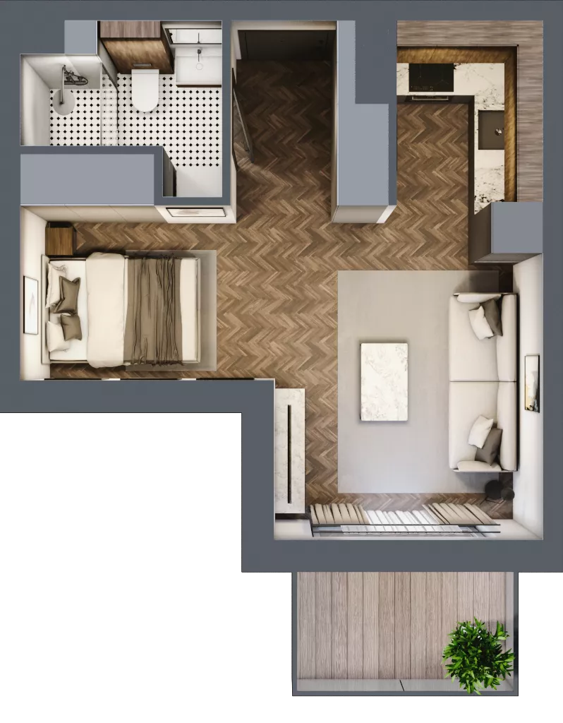 1 pokój, mieszkanie 29,84 m², piętro 8, oferta nr A715, Nad Odrą 3, Szczecin, Śródmieście, Łasztownia, ul. Celna 4