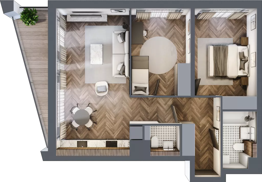 3 pokoje, mieszkanie 62,46 m², piętro 3, oferta nr A207, Nad Odrą 3, Szczecin, Śródmieście, Łasztownia, ul. Celna 4
