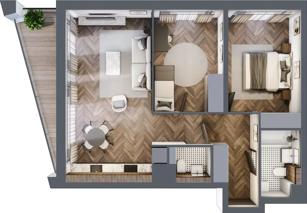 3 pokoje, mieszkanie 62,46 m², piętro 6, oferta nr A507, Nad Odrą 3, Szczecin, Śródmieście, Łasztownia, ul. Celna 4