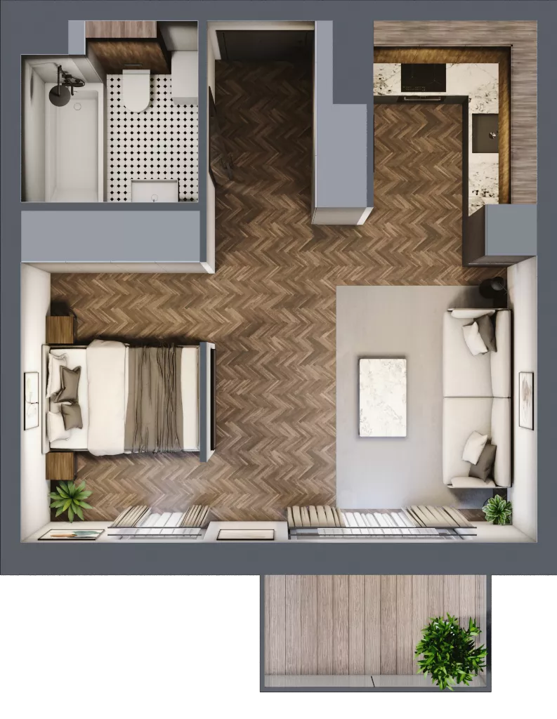 1 pokój, mieszkanie 34,15 m², piętro 8, oferta nr A713, Nad Odrą 3, Szczecin, Śródmieście, Łasztownia, ul. Celna 4