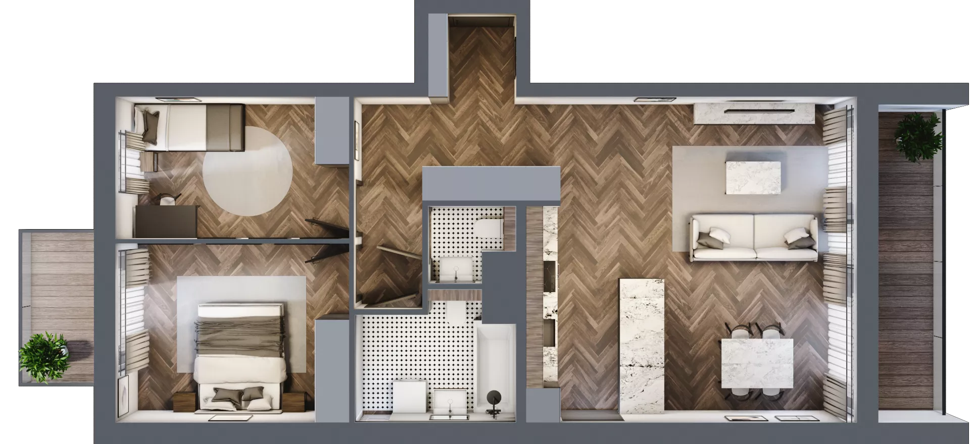 3 pokoje, mieszkanie 75,06 m², piętro 8, oferta nr B703, Nad Odrą 3, Szczecin, Śródmieście, Łasztownia, ul. Celna 4