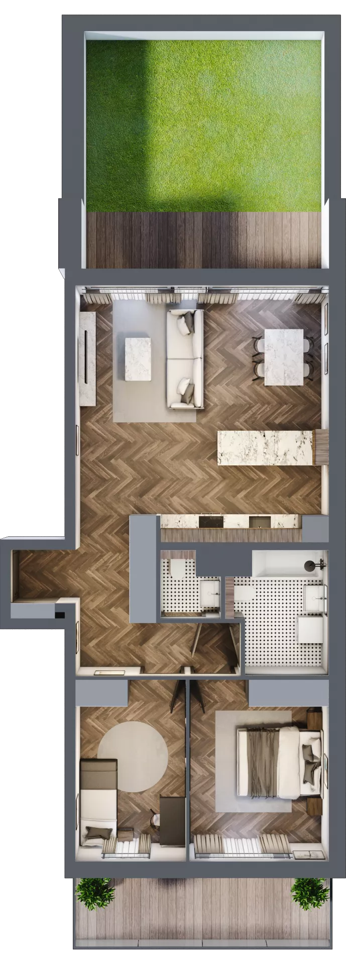 3 pokoje, mieszkanie 73,90 m², piętro 3, oferta nr B203, Nad Odrą 3, Szczecin, Śródmieście, Łasztownia, ul. Celna 4