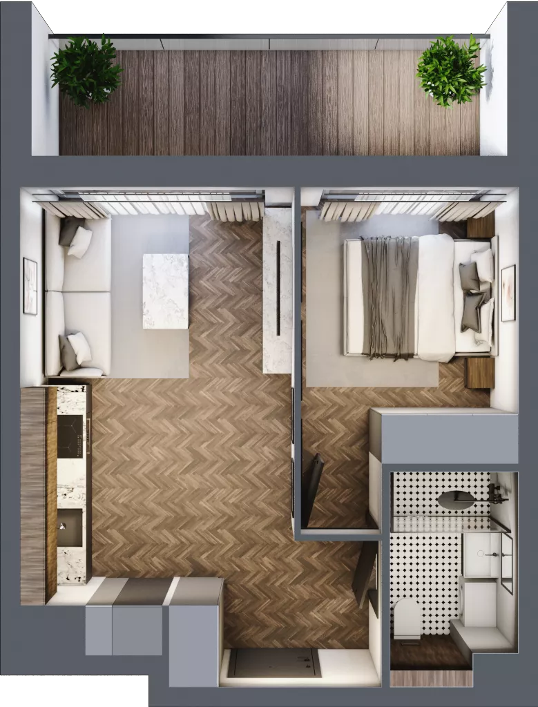 2 pokoje, mieszkanie 33,08 m², piętro 8, oferta nr A709, Nad Odrą 3, Szczecin, Śródmieście, Łasztownia, ul. Celna 4