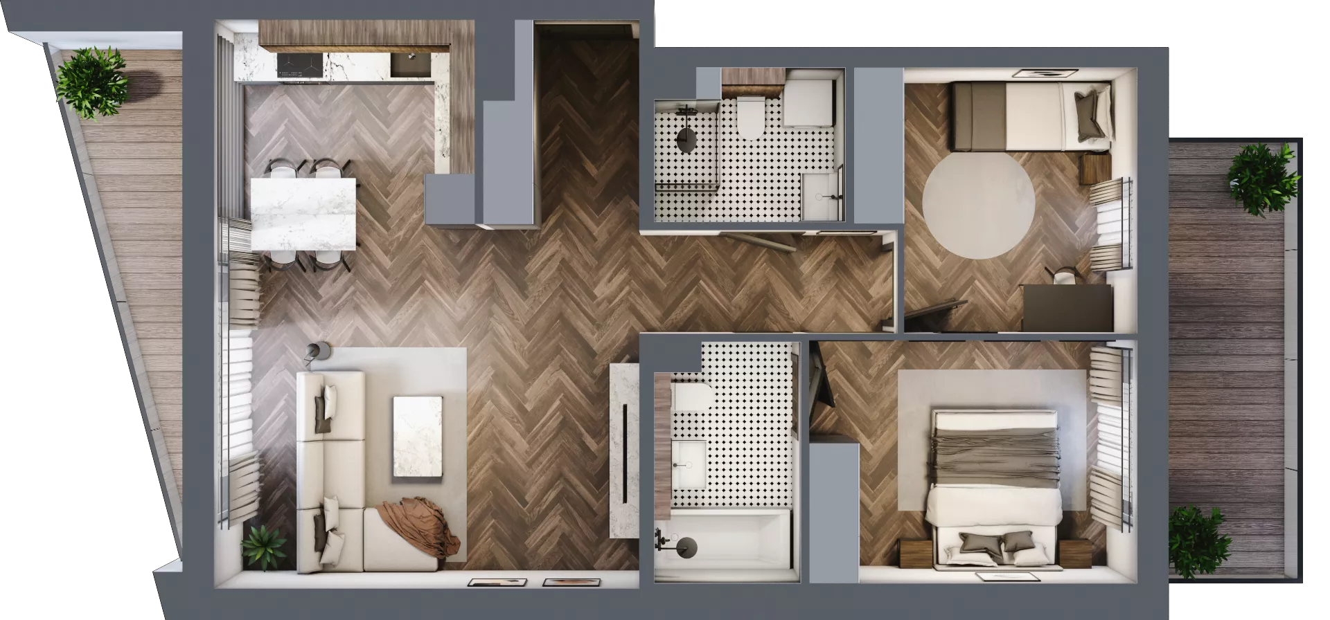 3 pokoje, mieszkanie 67,70 m², piętro 3, oferta nr A203, Nad Odrą 3, Szczecin, Śródmieście, Łasztownia, ul. Celna 4
