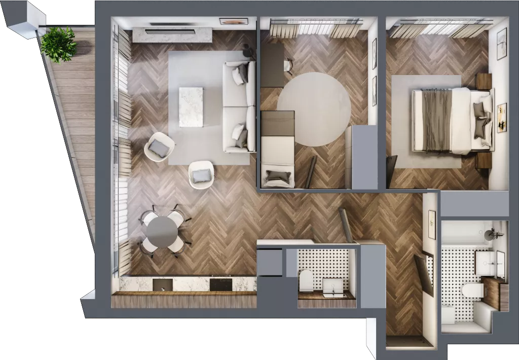 3 pokoje, mieszkanie 62,29 m², piętro 2, oferta nr A105, Nad Odrą 3, Szczecin, Śródmieście, Łasztownia, ul. Celna 4