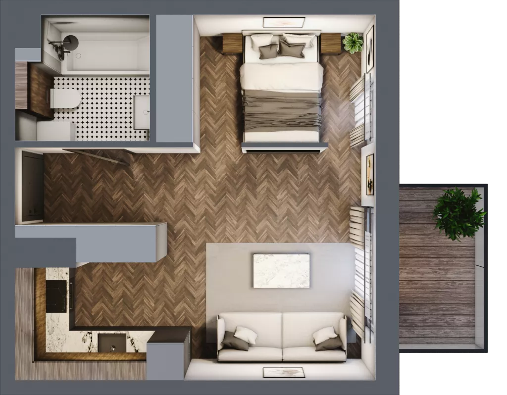 1 pokój, mieszkanie 32,19 m², piętro 8, oferta nr A701, Nad Odrą 3, Szczecin, Śródmieście, Łasztownia, ul. Celna 4