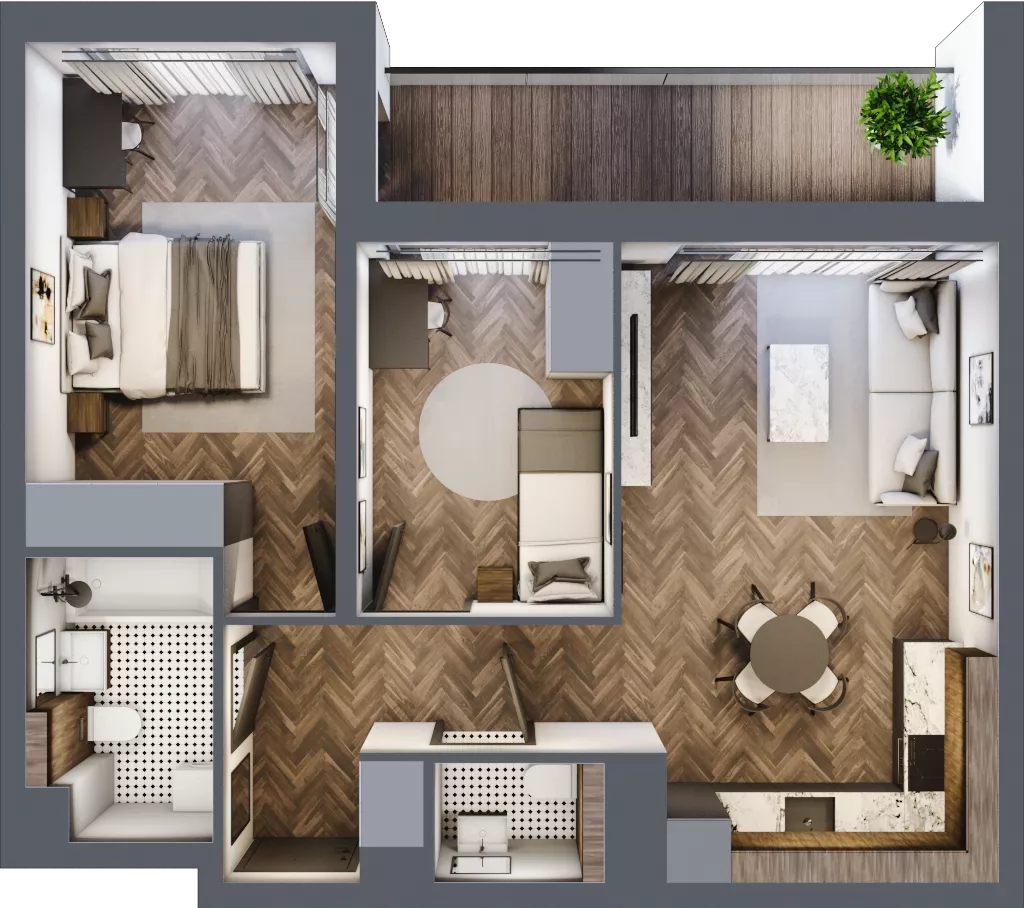 3 pokoje, mieszkanie 54,83 m², piętro 2, oferta nr A106, Nad Odrą 3, Szczecin, Śródmieście, Łasztownia, ul. Celna 4