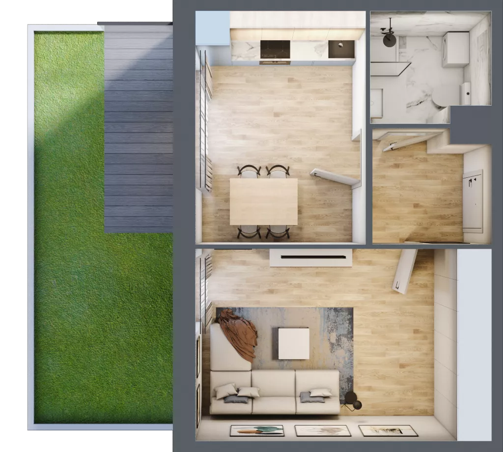 1 pokój, apartament inwestycyjny 37,39 m², parter, oferta nr 1, Stalowa 65 - przy stacji metra, Warszawa, Praga Północ, Nowa Praga, ul. Stalowa 65