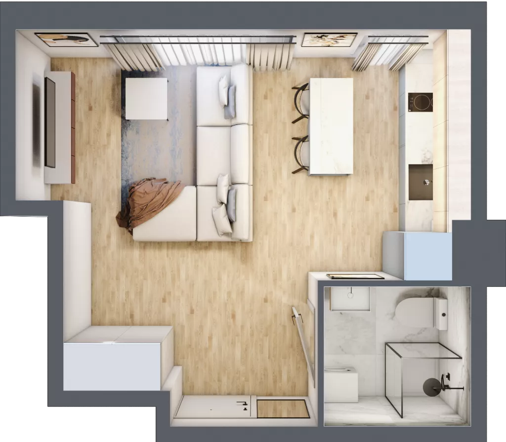 1 pokój, apartament inwestycyjny 25,33 m², piętro 2, oferta nr 62, Stalowa 65 - przy stacji metra, Warszawa, Praga Północ, Nowa Praga, ul. Stalowa 65