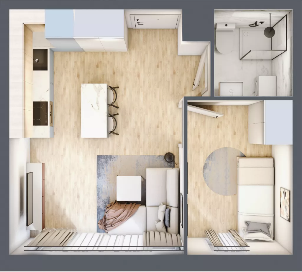 2 pokoje, apartament inwestycyjny 29,49 m², piętro 1, oferta nr 9, Stalowa 65 - przy stacji metra, Warszawa, Praga Północ, Nowa Praga, ul. Stalowa 65