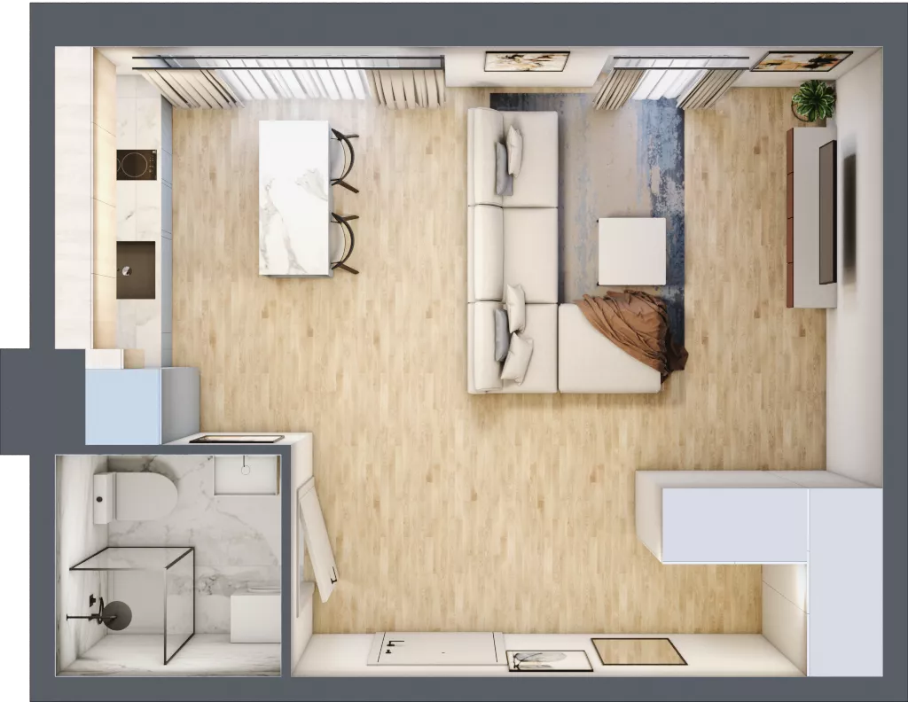 1 pokój, apartament inwestycyjny 31,67 m², piętro 1, oferta nr 53, Stalowa 65 - przy stacji metra, Warszawa, Praga Północ, Nowa Praga, ul. Stalowa 65