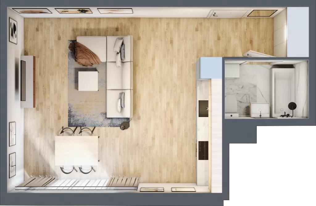 1 pokój, apartament inwestycyjny 37,72 m², piętro 2, oferta nr 17, Stalowa 65 - przy stacji metra, Warszawa, Praga Północ, Nowa Praga, ul. Stalowa 65