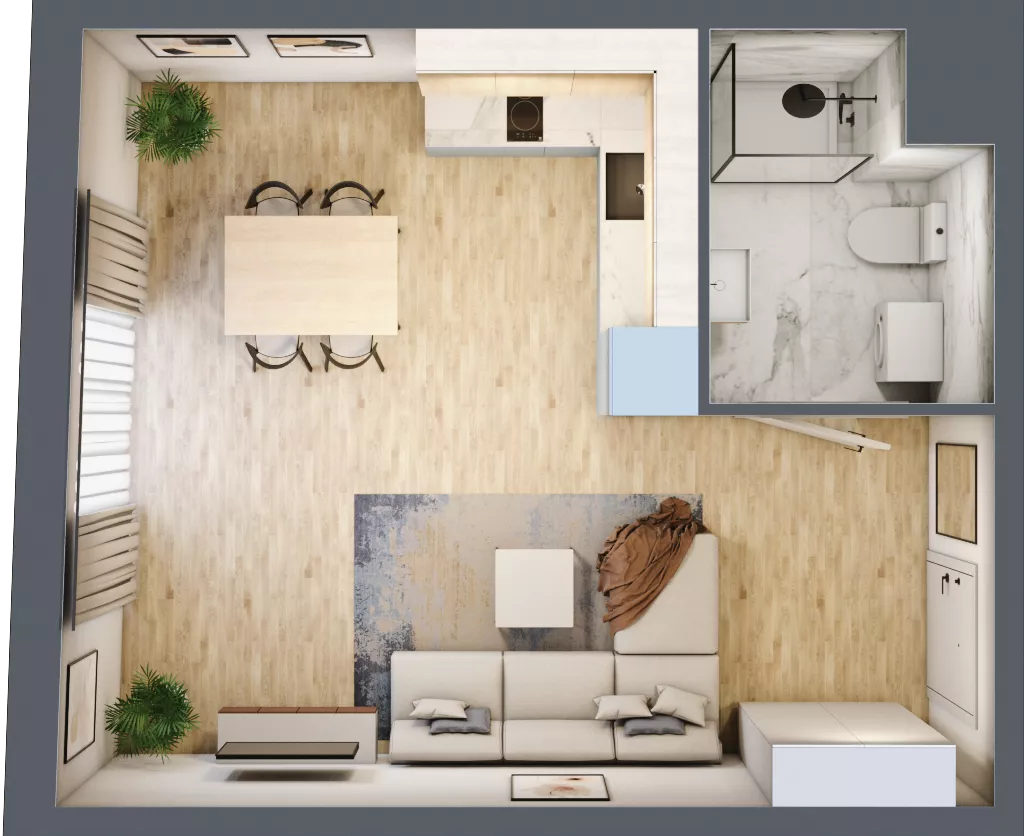 1 pokój, apartament inwestycyjny 32,00 m², piętro 1, oferta nr 59, Stalowa 65 - przy stacji metra, Warszawa, Praga Północ, Nowa Praga, ul. Stalowa 65