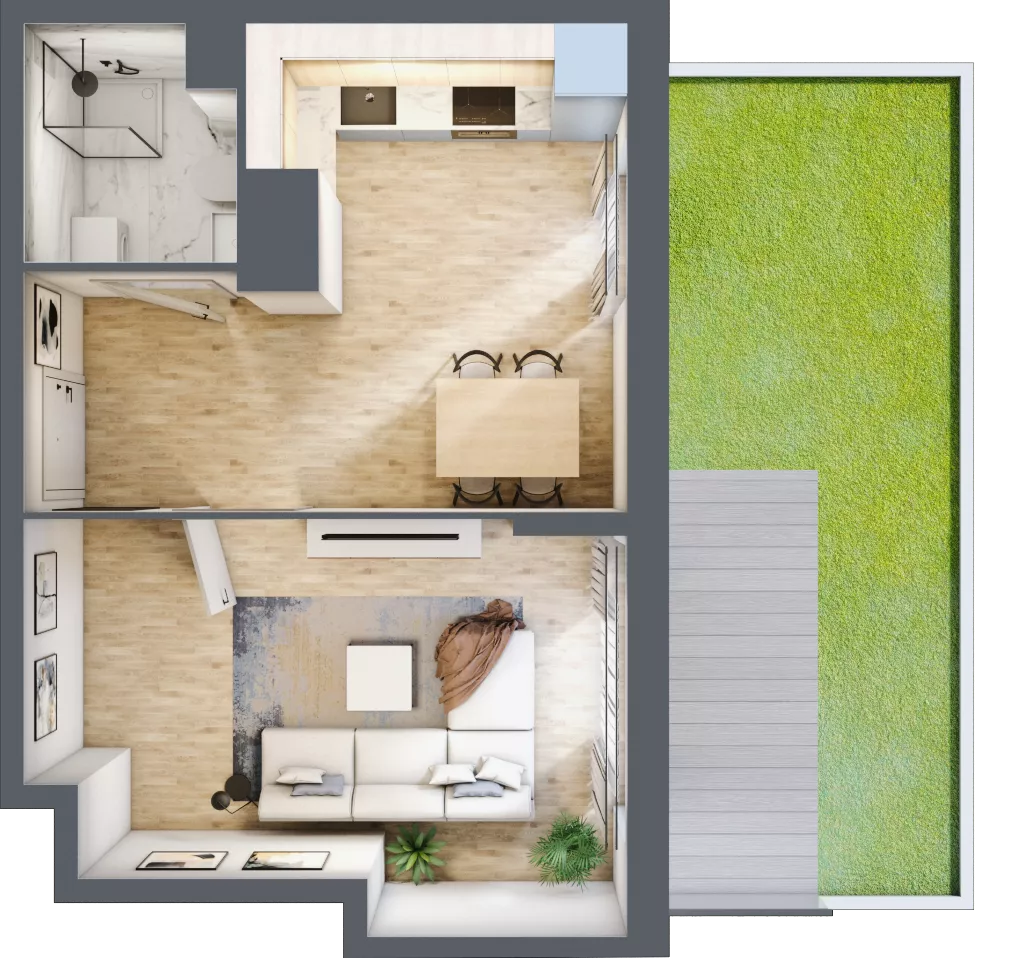 1 pokój, apartament inwestycyjny 33,98 m², parter, oferta nr 4, Stalowa 65 - przy stacji metra, Warszawa, Praga Północ, Nowa Praga, ul. Stalowa 65