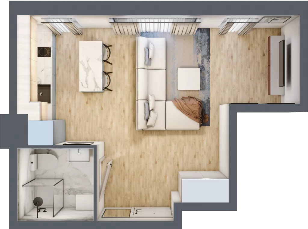 1 pokój, apartament inwestycyjny 29,09 m², piętro 1, oferta nr 12, Stalowa 65 - przy stacji metra, Warszawa, Praga Północ, Nowa Praga, ul. Stalowa 65