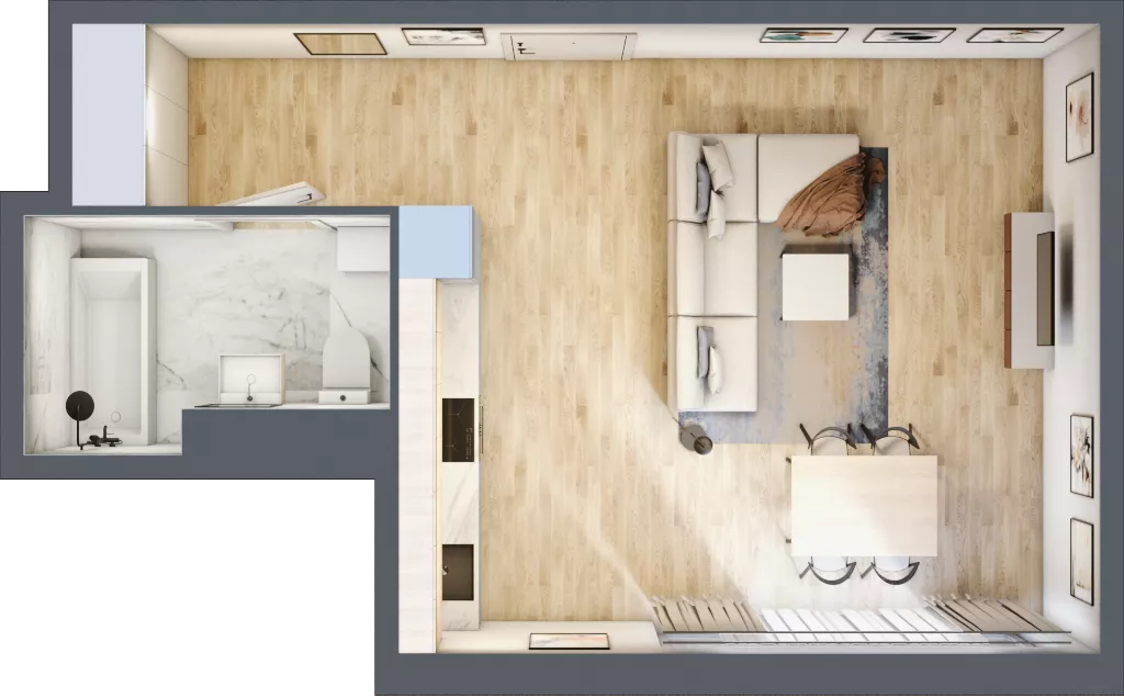 1 pokój, mieszkanie 38,72 m², piętro 2, oferta nr 66, Stalowa 65 - przy stacji metra, Warszawa, Praga Północ, Nowa Praga, ul. Stalowa 65