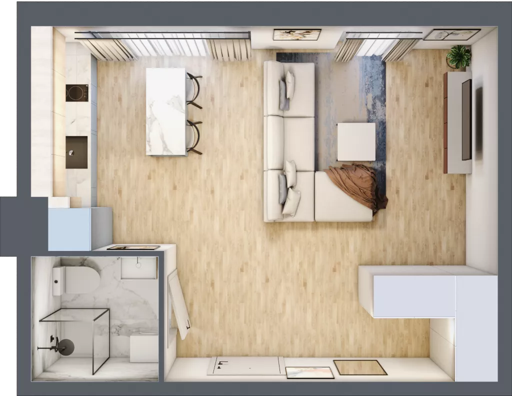 1 pokój, apartament inwestycyjny 31,74 m², piętro 2, oferta nr 63, Stalowa 65 - przy stacji metra, Warszawa, Praga Północ, Nowa Praga, ul. Stalowa 65