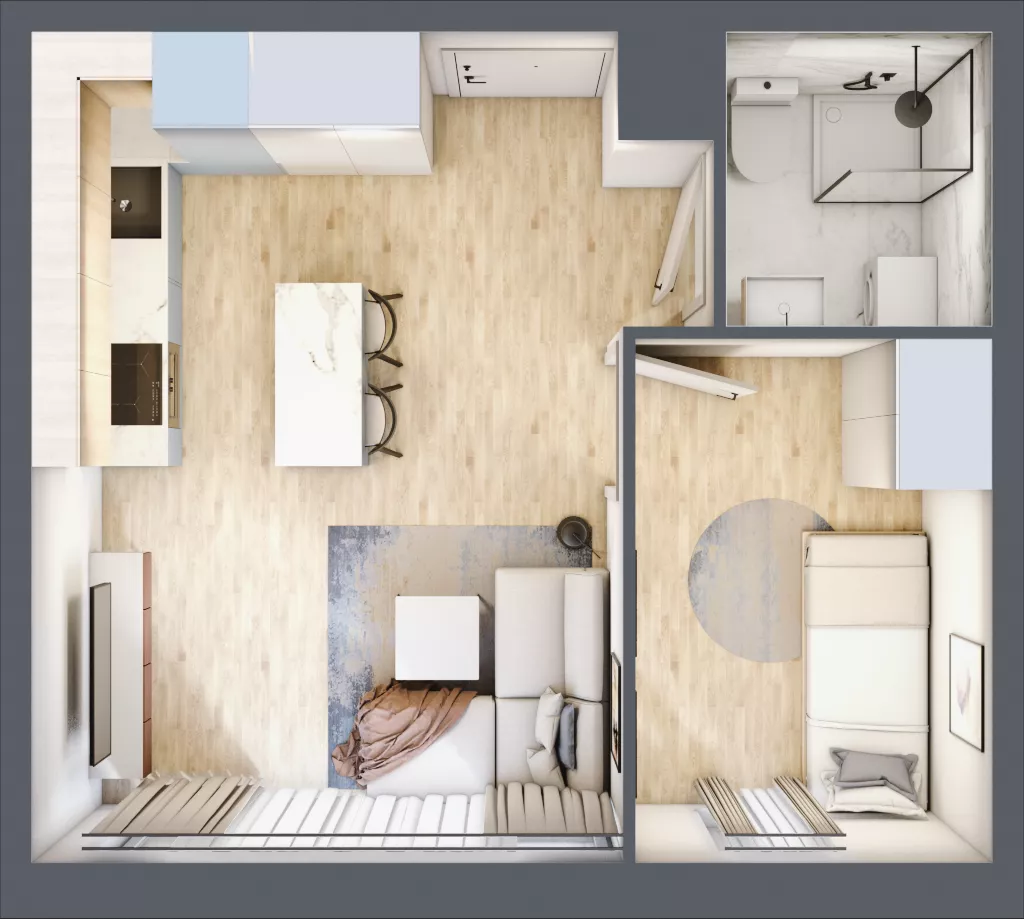 2 pokoje, apartament inwestycyjny 29,50 m², piętro 2, oferta nr 18, Stalowa 65 - przy stacji metra, Warszawa, Praga Północ, Nowa Praga, ul. Stalowa 65