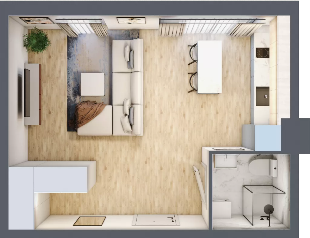 1 pokój, apartament inwestycyjny 32,76 m², piętro 2, oferta nr 20, Stalowa 65 - przy stacji metra, Warszawa, Praga Północ, Nowa Praga, ul. Stalowa 65