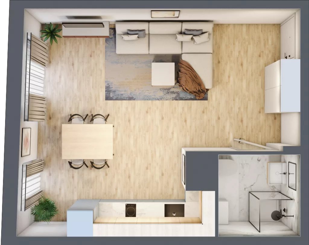 1 pokój, apartament inwestycyjny 31,79 m², piętro 1, oferta nr 58, Stalowa 65 - przy stacji metra, Warszawa, Praga Północ, Nowa Praga, ul. Stalowa 65