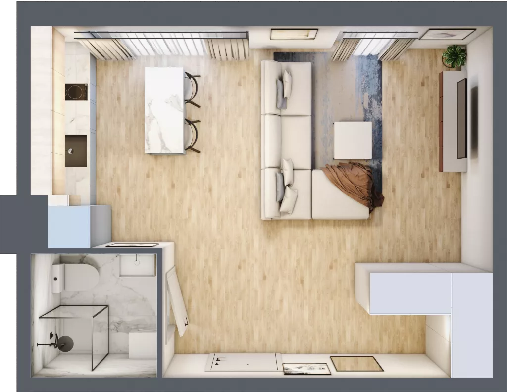 1 pokój, mieszkanie 31,73 m², piętro 4, oferta nr 83, Stalowa 65 - przy stacji metra, Warszawa, Praga Północ, Nowa Praga, ul. Stalowa 65