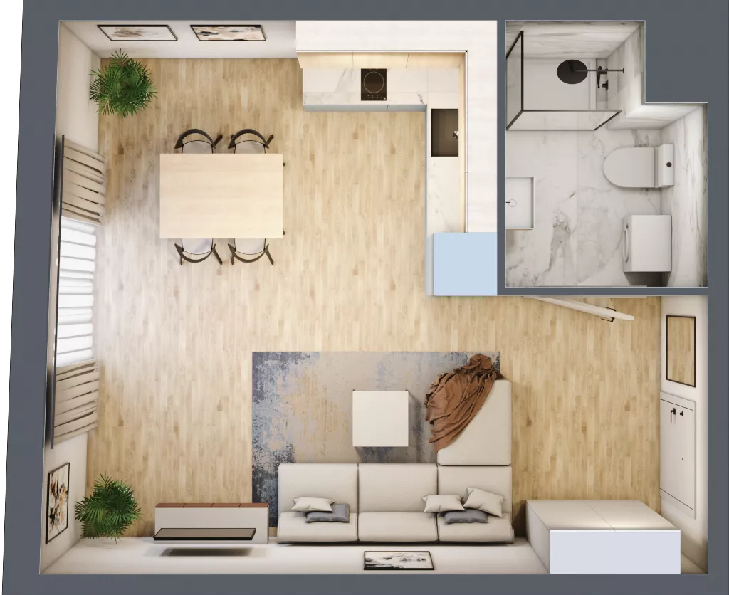 1 pokój, apartament inwestycyjny 32,01 m², piętro 4, oferta nr 89, Stalowa 65 - przy stacji metra, Warszawa, Praga Północ, Nowa Praga, ul. Stalowa 65