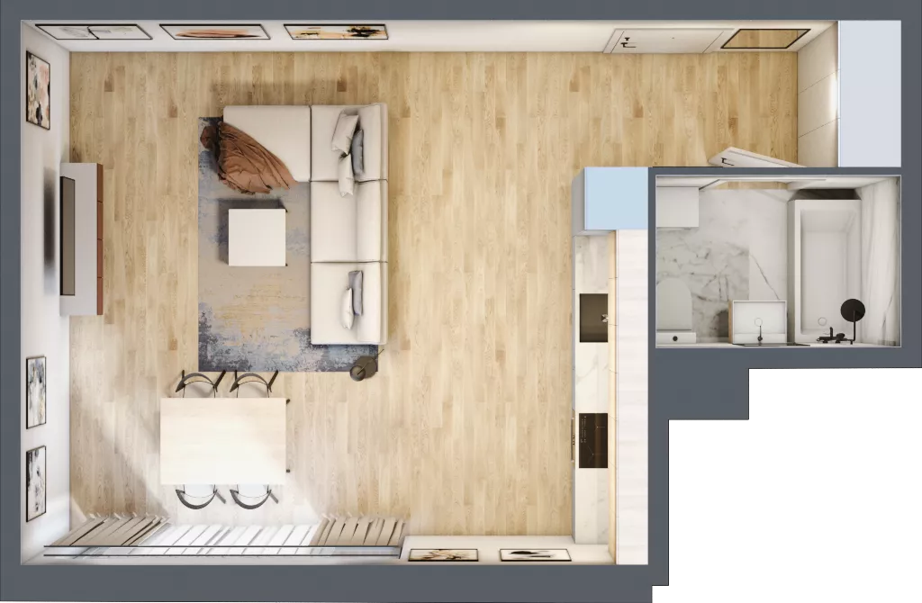 1 pokój, apartament inwestycyjny 37,70 m², piętro 3, oferta nr 26, Stalowa 65 - przy stacji metra, Warszawa, Praga Północ, Nowa Praga, ul. Stalowa 65