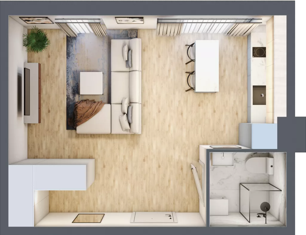 1 pokój, mieszkanie 31,78 m², piętro 4, oferta nr 38, Stalowa 65 - przy stacji metra, Warszawa, Praga Północ, Nowa Praga, ul. Stalowa 65