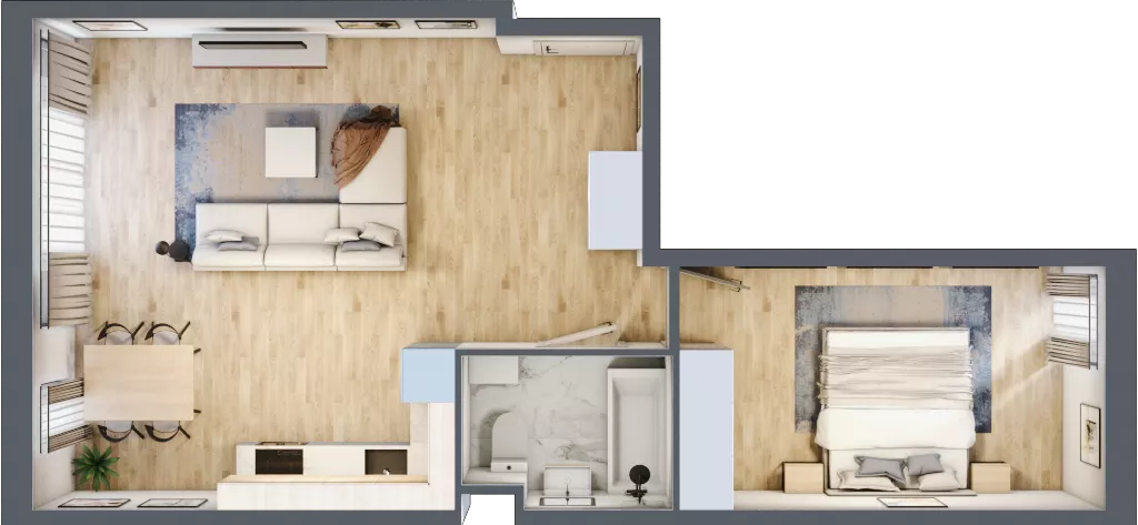 2 pokoje, mieszkanie 49,61 m², piętro 2, oferta nr 64, Stalowa 65 - przy stacji metra, Warszawa, Praga Północ, Nowa Praga, ul. Stalowa 65