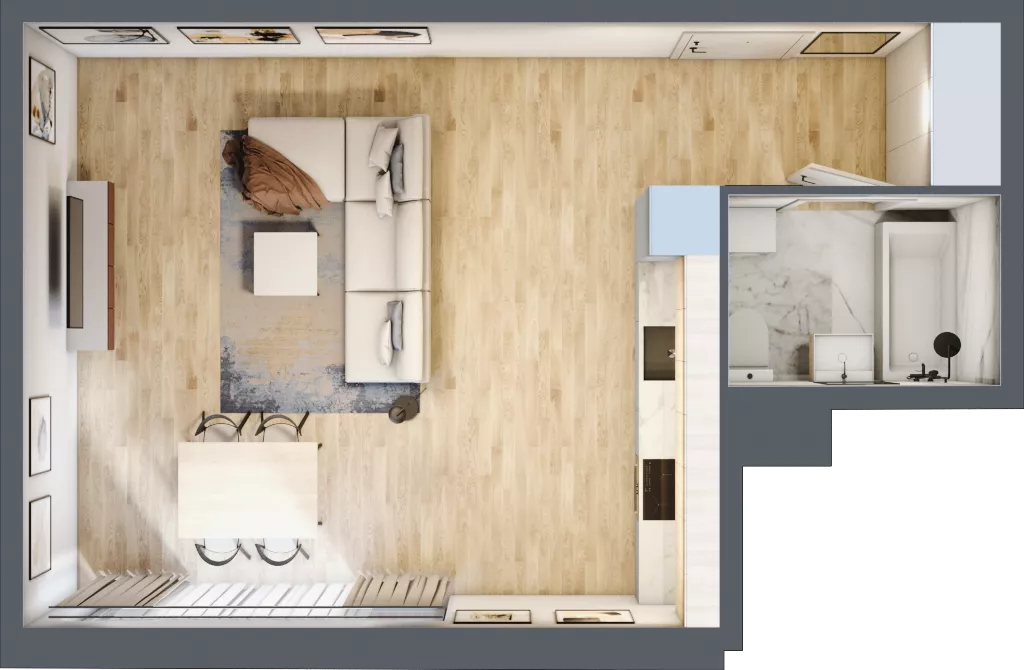 1 pokój, apartament inwestycyjny 37,75 m², piętro 4, oferta nr 35, Stalowa 65 - przy stacji metra, Warszawa, Praga Północ, Nowa Praga, ul. Stalowa 65