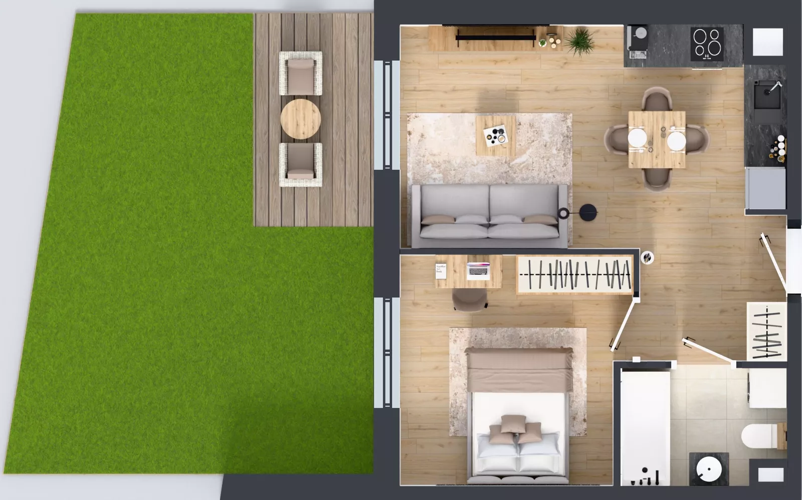 2 pokoje, mieszkanie 37,92 m², parter, oferta nr OST1/A/1/8, Ostródzka, Warszawa, Białołęka, Białołęka, ul. Ostródzka 110