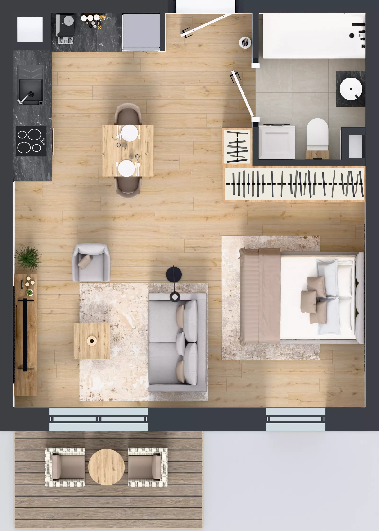 1 pokój, mieszkanie 36,46 m², piętro 1, oferta nr OST1/A/2/14, Ostródzka, Warszawa, Białołęka, Białołęka, ul. Ostródzka  110