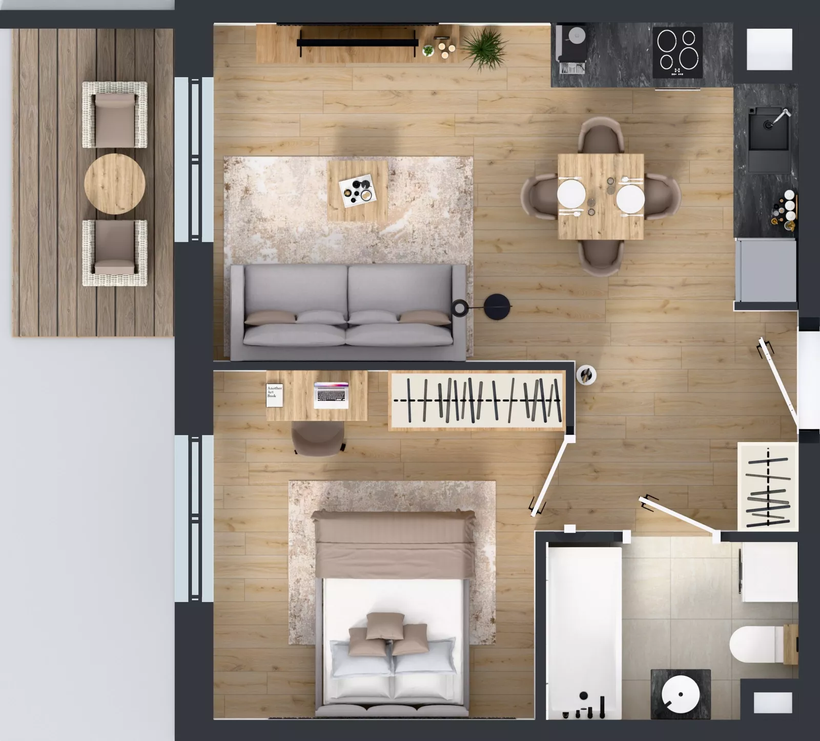 2 pokoje, mieszkanie 37,92 m², piętro 1, oferta nr OST1/A/2/16, Ostródzka, Warszawa, Białołęka, Białołęka, ul. Ostródzka  110