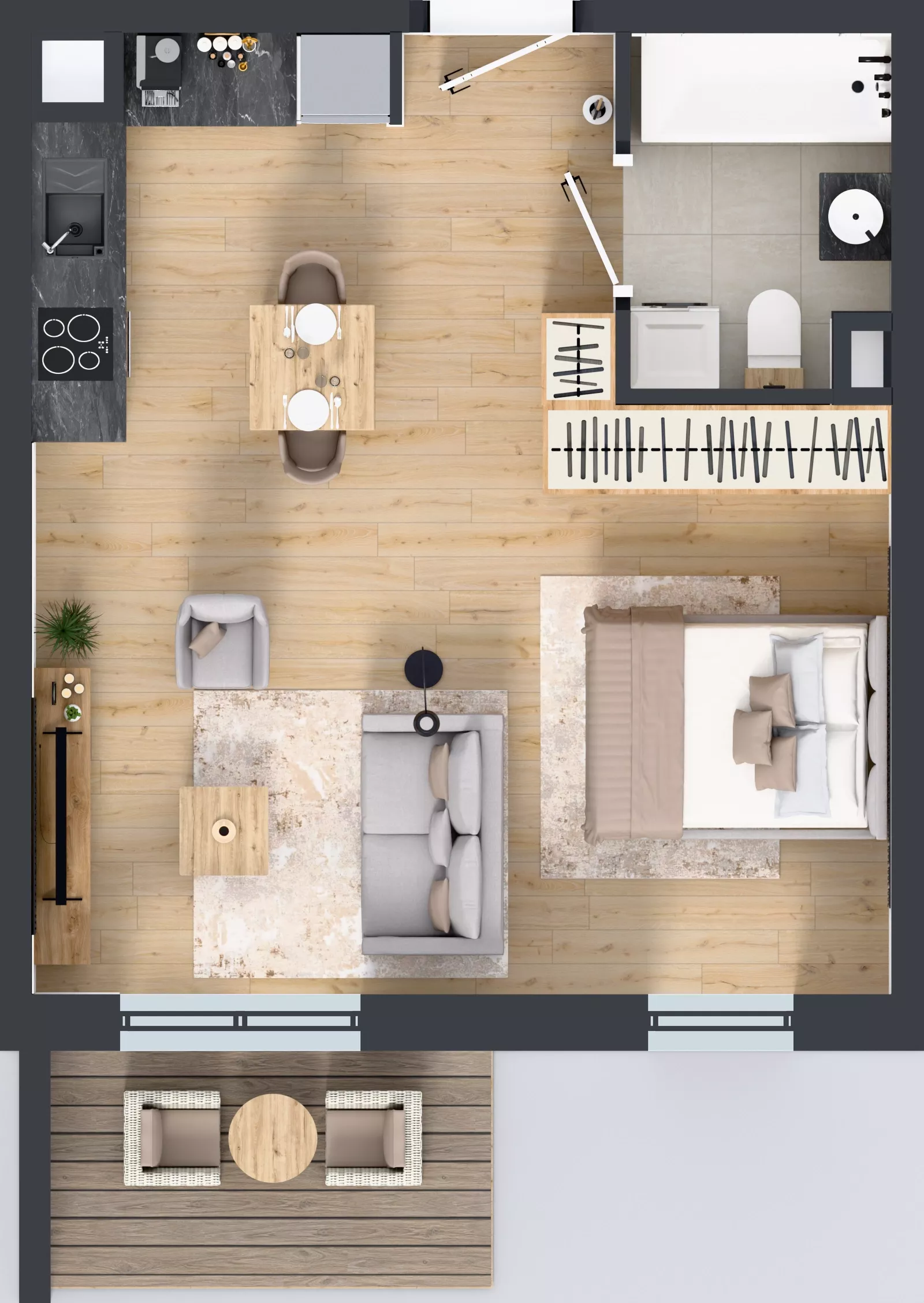 1 pokój, mieszkanie 36,46 m², piętro 2, oferta nr OST1/A/3/23, Ostródzka, Warszawa, Białołęka, Białołęka, ul. Ostródzka  110