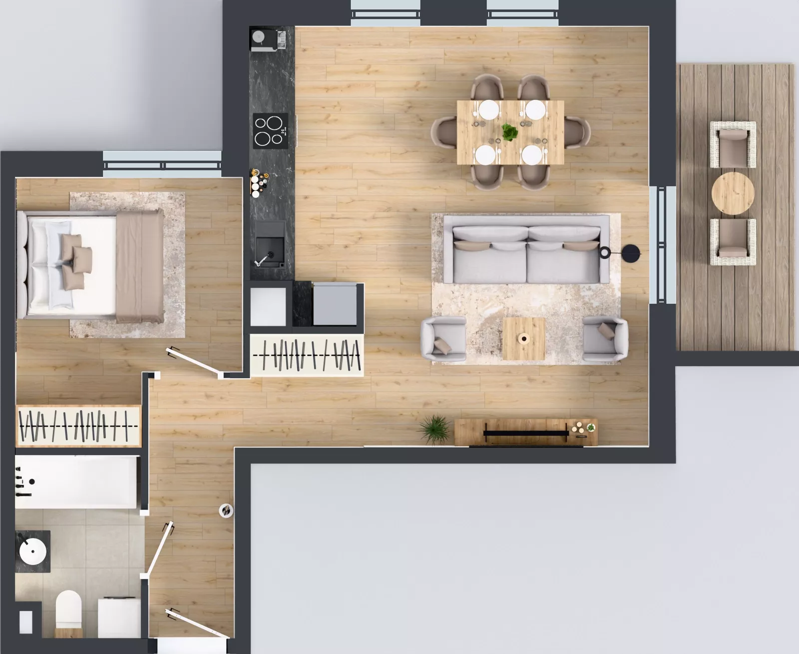 2 pokoje, mieszkanie 51,49 m², piętro 1, oferta nr OST1/B/2/41, Ostródzka, Warszawa, Białołęka, Białołęka, ul. Ostródzka  110