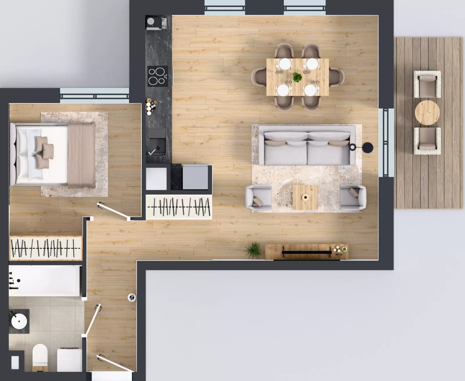 2 pokoje, mieszkanie 51,49 m², piętro 2, oferta nr OST1/B/3/51, Ostródzka, Warszawa, Białołęka, Białołęka, ul. Ostródzka  110