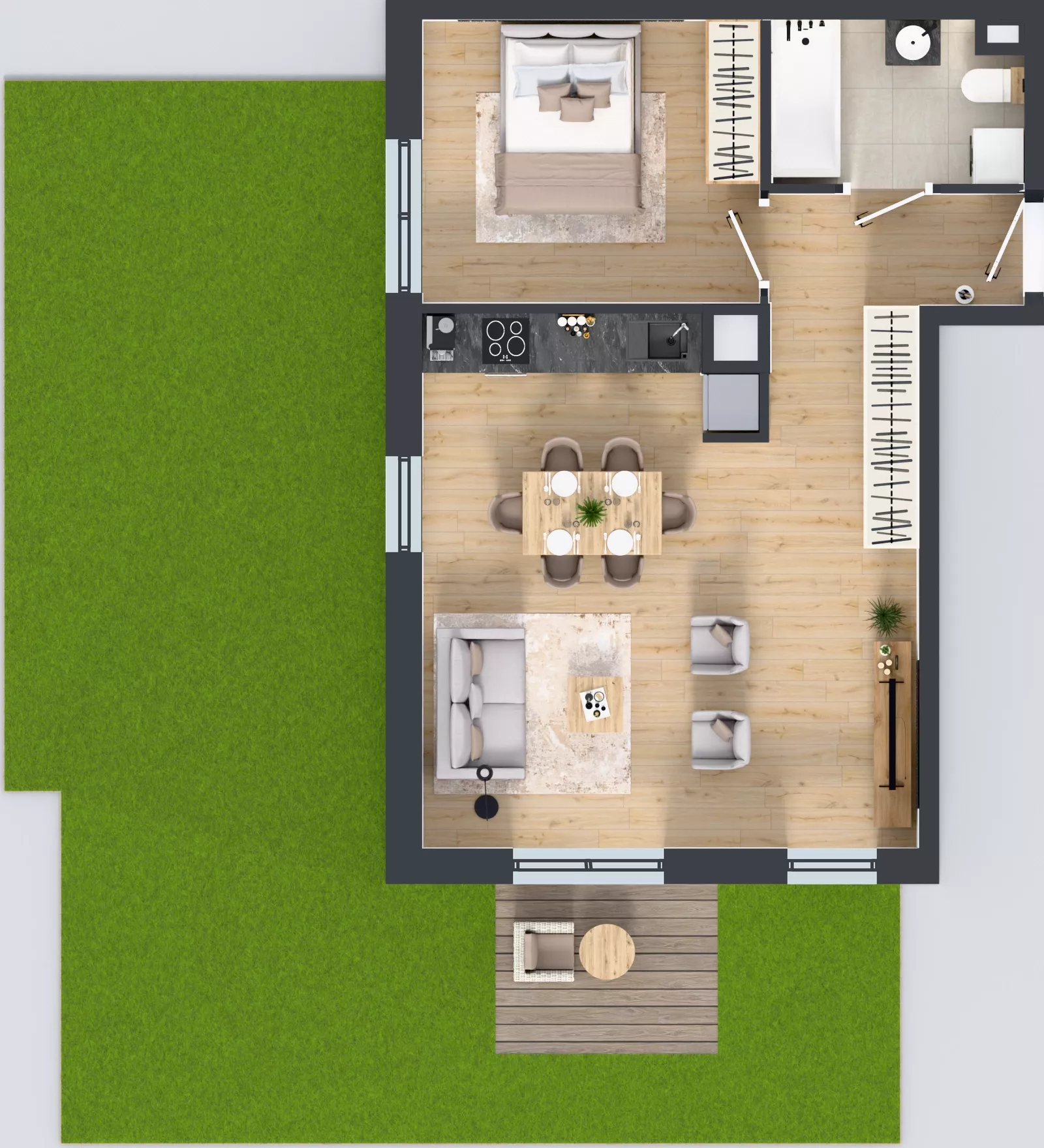 2 pokoje, mieszkanie 48,43 m², parter, oferta nr OST1/D/1/93, Ostródzka, Warszawa, Białołęka, Białołęka, ul. Ostródzka  110