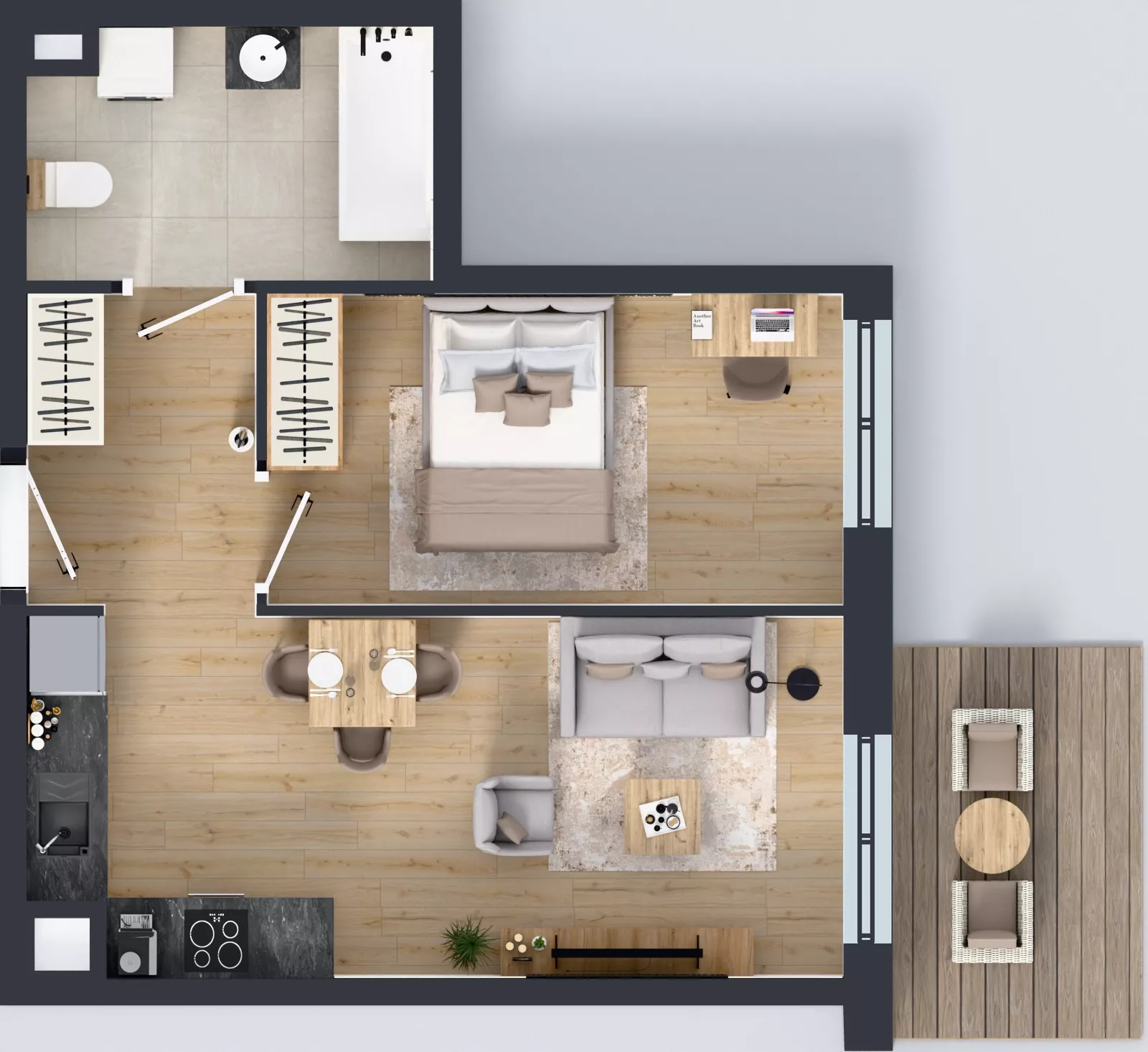 2 pokoje, mieszkanie 40,04 m², piętro 1, oferta nr OST1/D/2/100, Ostródzka, Warszawa, Białołęka, Białołęka, ul. Ostródzka  110