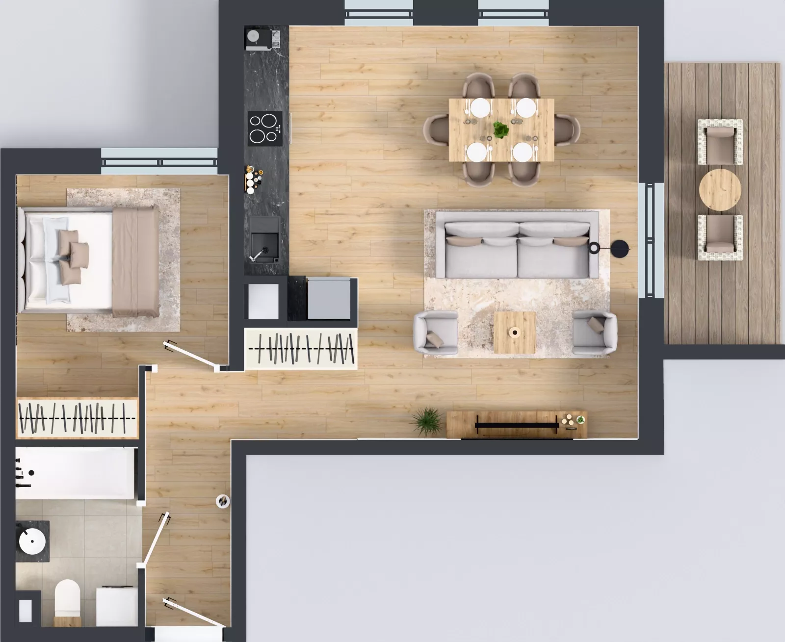 2 pokoje, mieszkanie 51,20 m², piętro 1, oferta nr OST1/D/2/101, Ostródzka, Warszawa, Białołęka, Białołęka, ul. Ostródzka  110