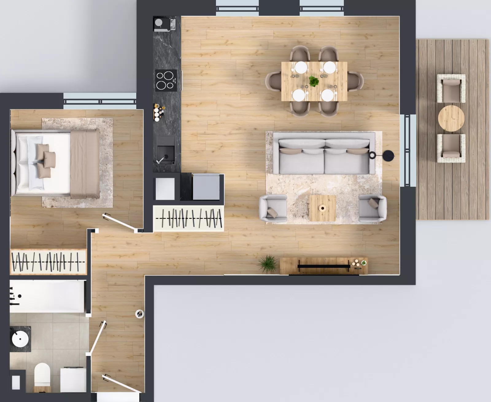 2 pokoje, mieszkanie 51,20 m², piętro 2, oferta nr OST1/D/3/111, Ostródzka, Warszawa, Białołęka, Białołęka, ul. Ostródzka  110