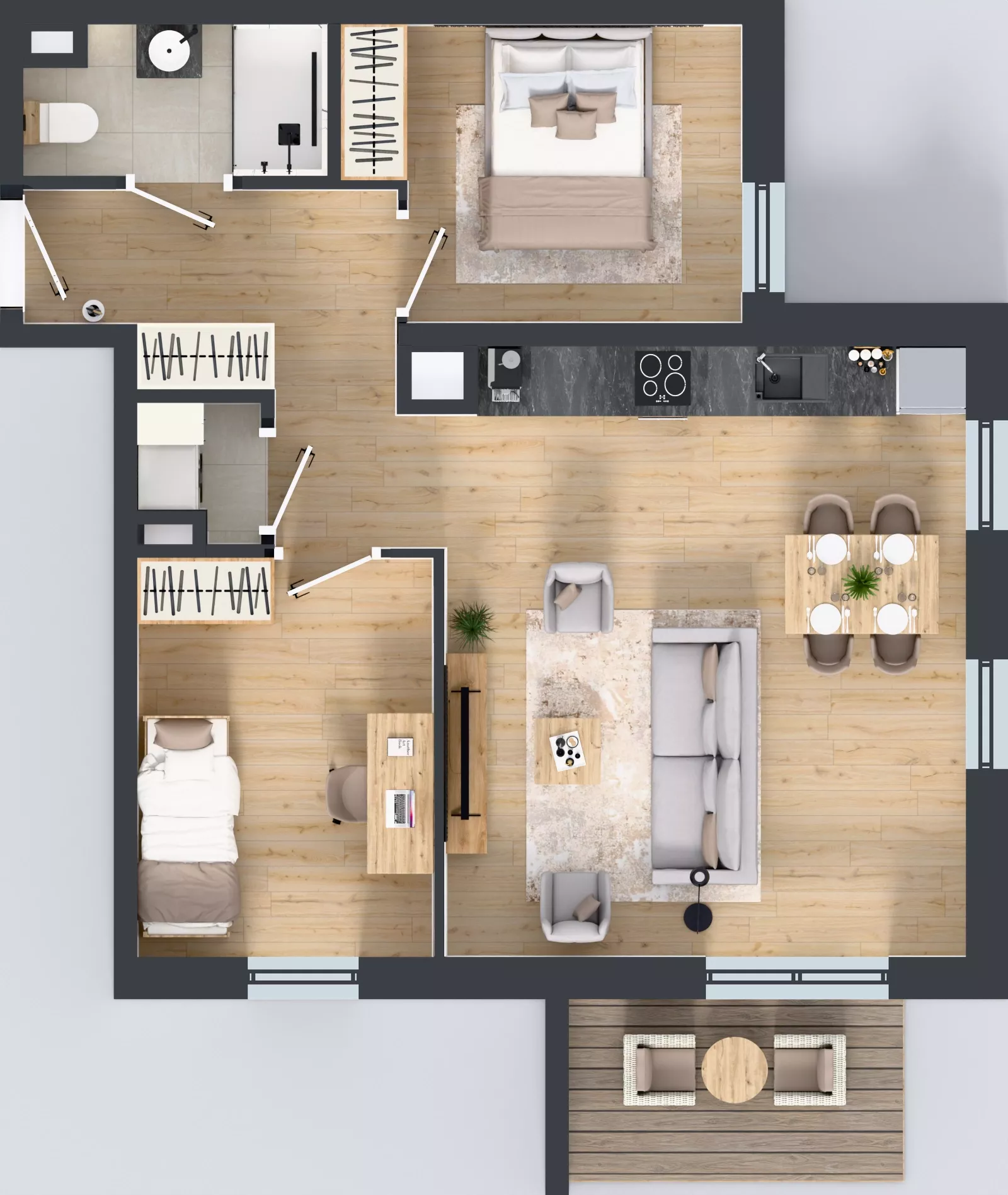 3 pokoje, mieszkanie 56,29 m², piętro 2, oferta nr OST1/F/3/166, Ostródzka, Warszawa, Białołęka, Białołęka, ul. Ostródzka  110